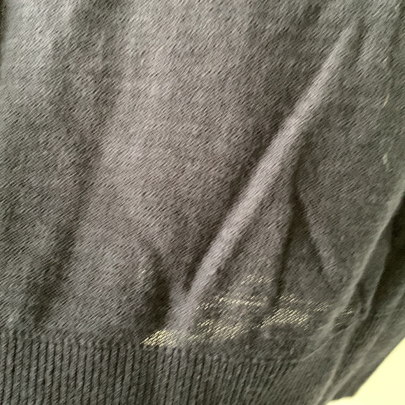 NWT LOFT Navy Blue 100% Cotton Knit Short Sleeves Top Size XSP - Picture 11 of 11